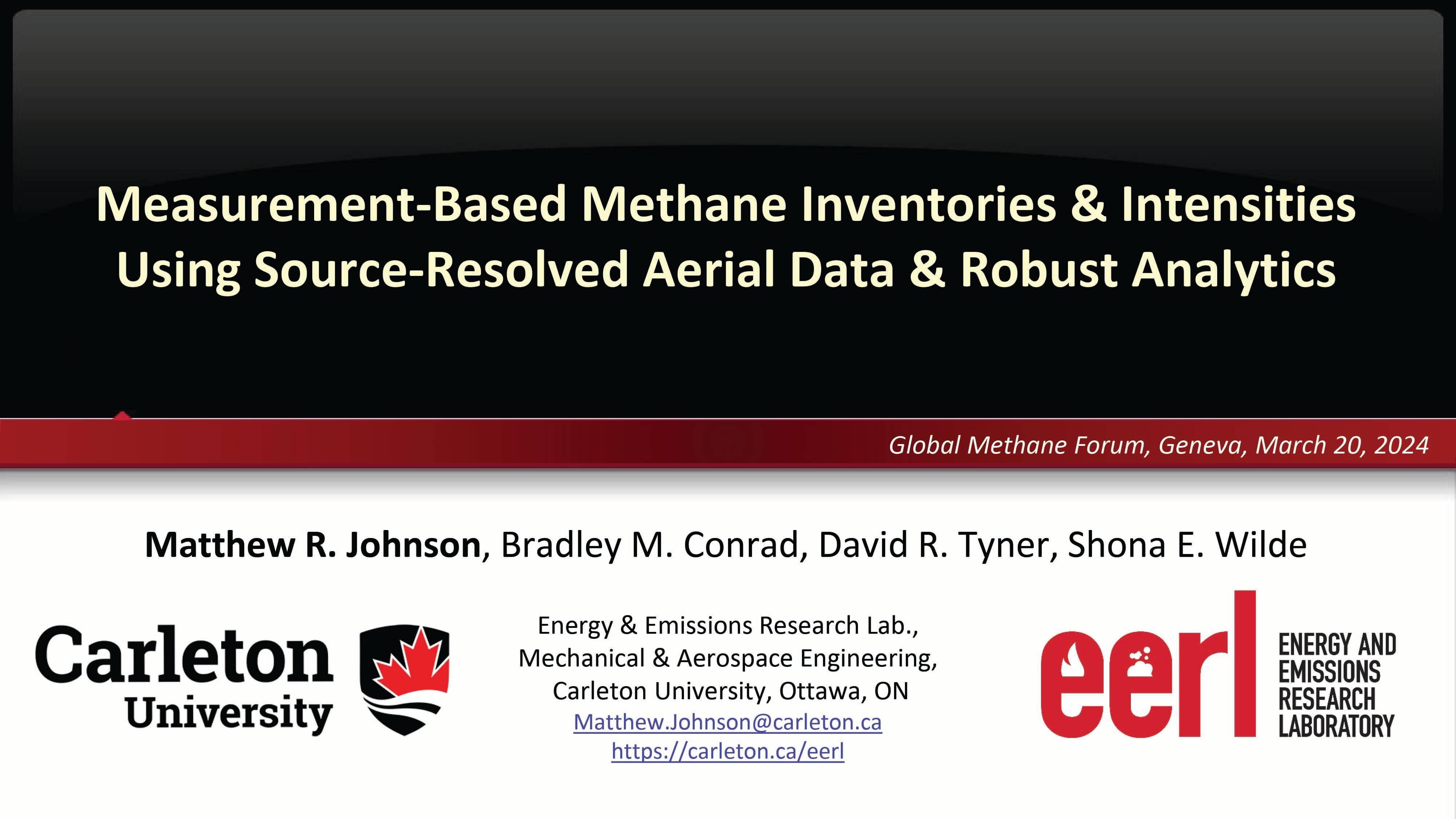 Measurement-Based Methane Inventories & Intensities Using Source-Resolved Aerial Data & Robust Analytics